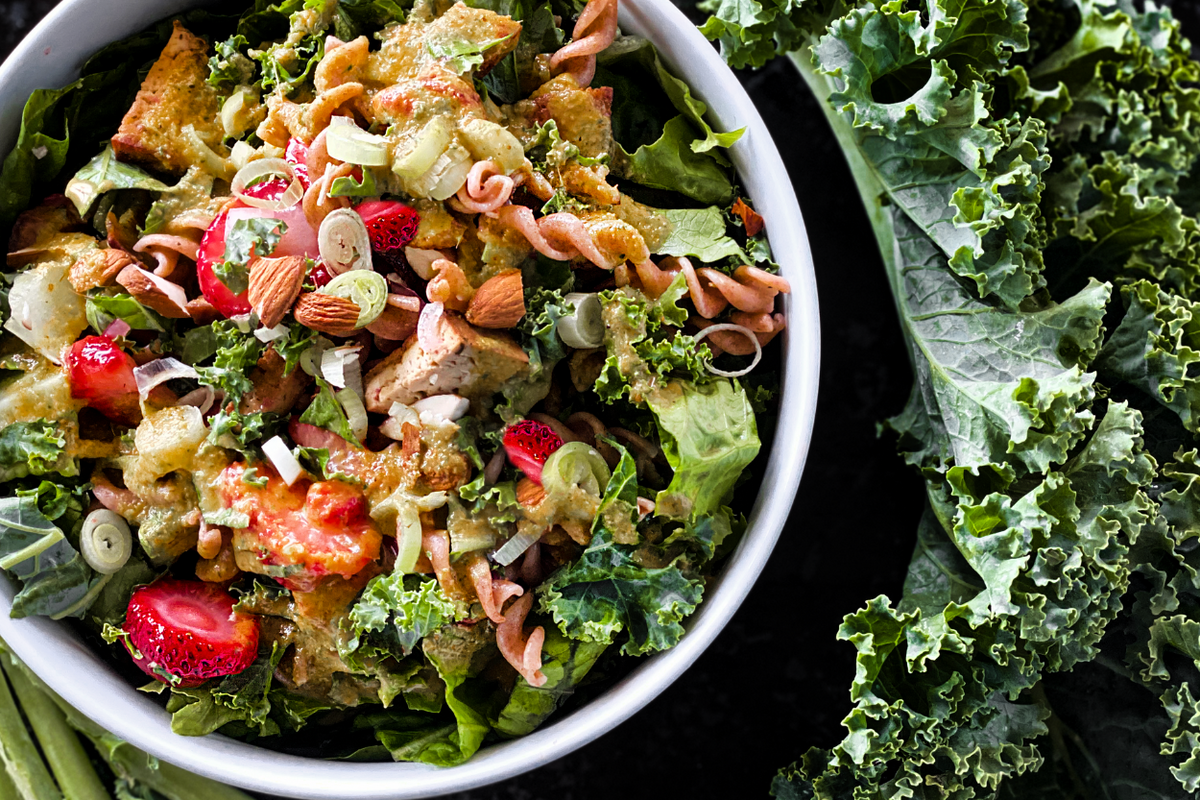 Winter Salad with Ginger Carrot Dressing – Soup du Jar