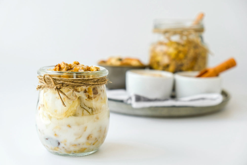 Protein PB & J Overnight Oats