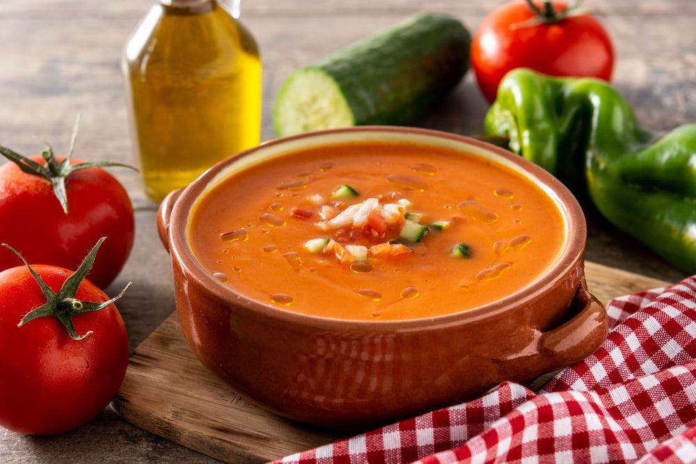 SDJ's Fresh Tomato Gazpacho
