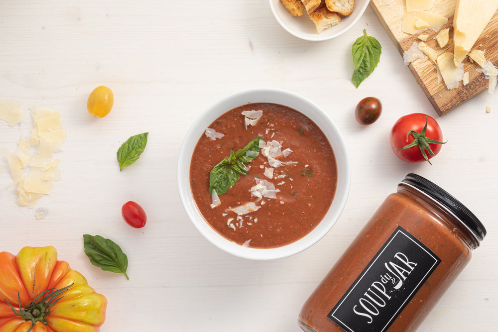 Rustic Tomato Basil Bisque (vegan)